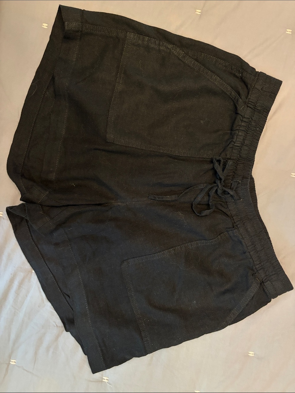 J. Crew Black Elastic Waist Shorts